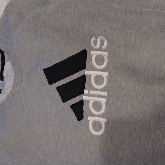 4/$60 Gray Adidas Sweatshirt - Size XL (Youth) - Picture 2 of 4